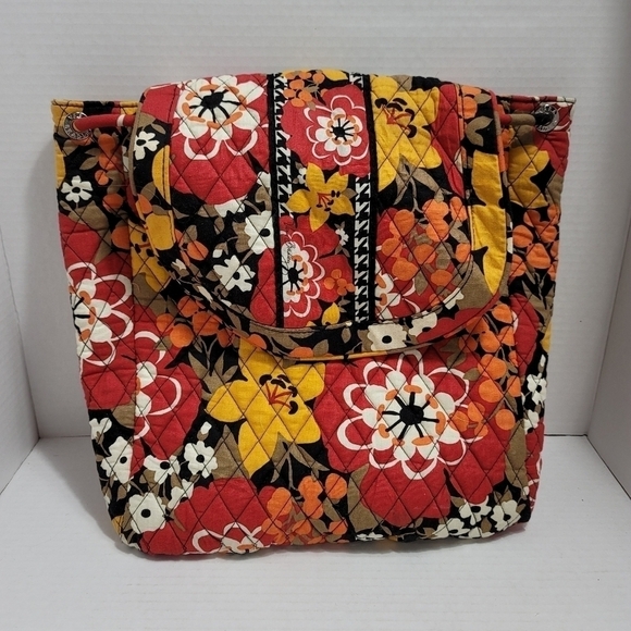 Vera Bradley Bittersweet Convertible Backpack Tote Bag Retired Print - Picture 1 of 10